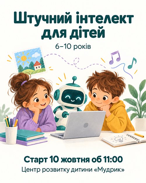 Курс «Штучний інтелект для дітей» 